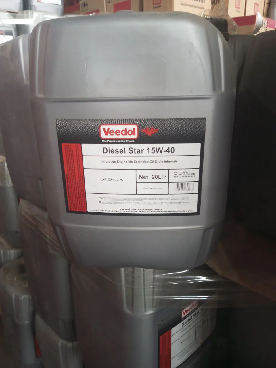 Veedol Diesel Star Ultra15w40 API CI-4 MAN 3275 20L