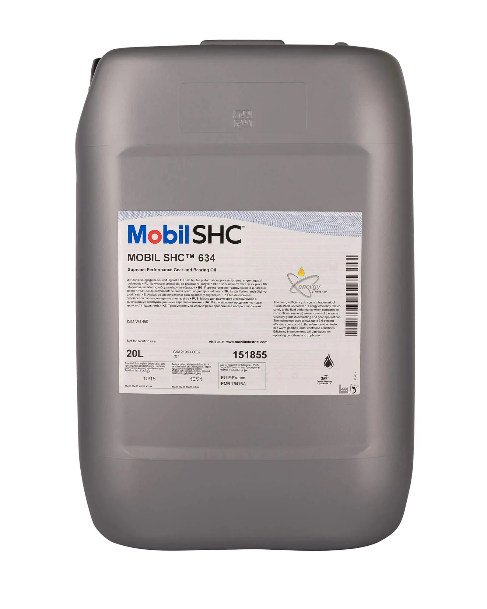 MOBIL Mobil SHC 634 ISO 460 20L
