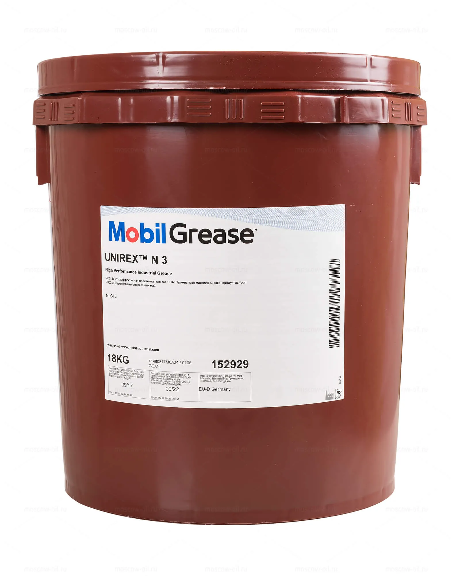 MOBIL MOBIL UNIREX N 3 - NLGI 3 18L