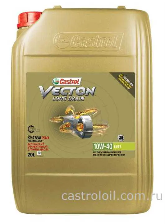 CASTROL  Castrol_Vecton LngDrn 10W-40 E6/E9, 20L C7