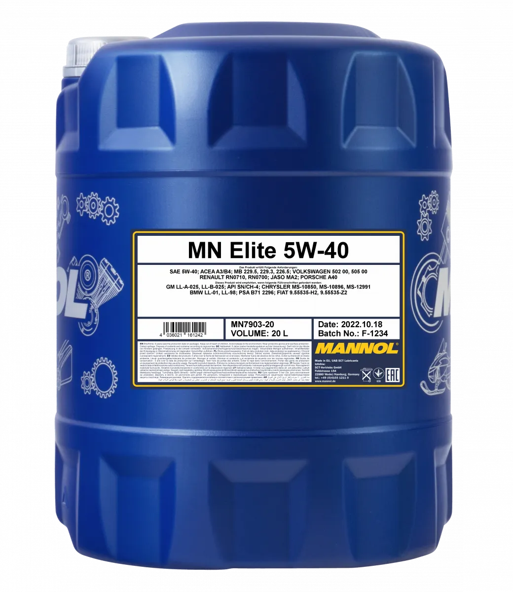 Mannol Mannol_ELITE_5w40_ 20 л