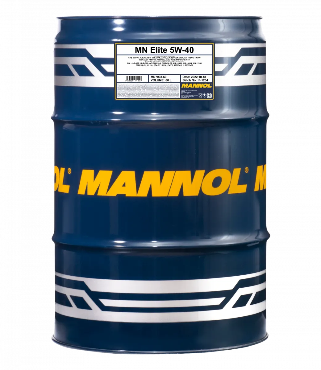 Mannol Mannol_ELITE_5w40  API SN/CF  60 л